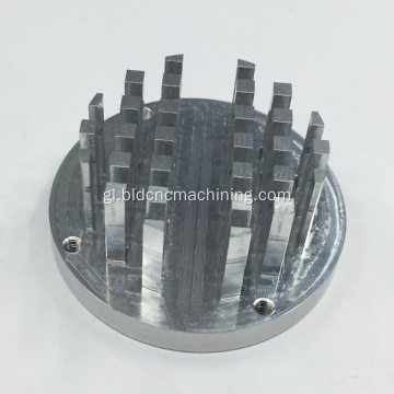 Recargamento de fresado CNC Pezas de aluminio para disipador de calor